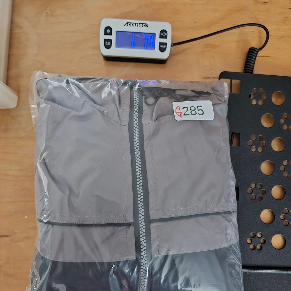 Smart Jacket Mens XXL Grey Black Colorblock Full Zip Midweight